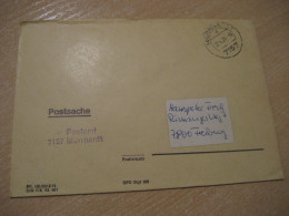 MURRHARDT 1976 To Freiburg Postage Paid Cancel Cover GERMANY - Cartas & Documentos