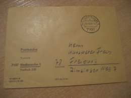 NECKARSULM 1974 To Freiburg Postage Paid Cancel Cover GERMANY - Cartas & Documentos