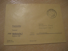 NECKARSULM 1976 To Freiburg Postage Paid Cancel Cover GERMANY - Cartas & Documentos