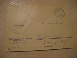 NEUBURG A. D. DONAU 1974 To Freiburg Postage Paid Cancel Cover GERMANY - Cartas & Documentos