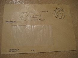 NEUENSTEIN 1974 To Freiburg Postage Paid Cancel Cover GERMANY - Lettres & Documents