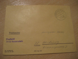 NEUENSTEIN 1976 To Freiburg Postage Paid Cancel Cover GERMANY - Cartas & Documentos