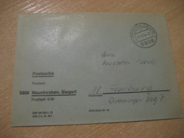 NEUENKIRCHEN 1974 To Freiburg Postage Paid Cancel Cover GERMANY - Lettres & Documents