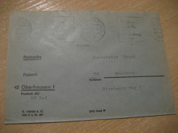 OBERHAUSEN 1974 To Freiburg Postage Paid Cancel Cover GERMANY - Cartas & Documentos