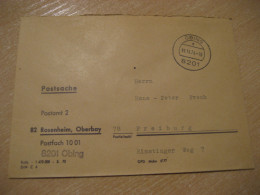 OBING Rosenheim 1974 To Freiburg Postage Paid Cancel Cover GERMANY - Covers & Documents