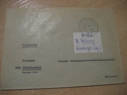 OSTERBURKEN 1975 To Freiburg Postage Paid Cancel Cover GERMANY - Cartas & Documentos