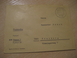 PASSAU 1976 To Freiburg Postage Paid Cancel Slight Damaged Cover GERMANY - Brieven En Documenten