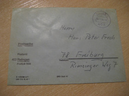 RATINGEN 1974 To Freiburg Postage Paid Cancel Cover GERMANY - Covers & Documents