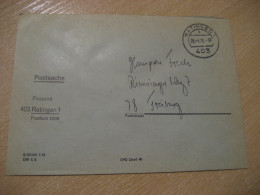 RATINGEN 1976 To Freiburg Postage Paid Cancel Cover GERMANY - Briefe U. Dokumente