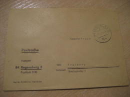 REGENSBURG 1975 To Freiburg Postage Paid Cancel Cover GERMANY - Lettres & Documents