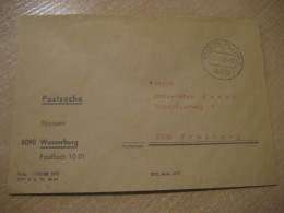 WASSERBURG 1976 To Freiburg Postage Paid Cancel Cover GERMANY - Covers & Documents