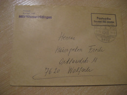 WASSERTRUDINGEN 1978 To Wolfach Postage Paid Cancel Cover GERMANY - Briefe U. Dokumente