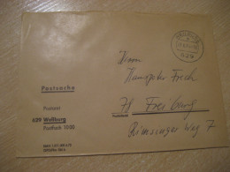 WEILBURG 1974 To Freiburg Postage Paid Cancel Cover GERMANY - Lettres & Documents