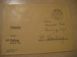 WEILBURG 1976 To Freiburg Postage Paid Cancel Cover GERMANY - Cartas & Documentos