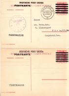 PS DEUTSCHE POST OSTEN,MINT AND USED,KRAKAU,POLAND 1943 - Lettres & Documents