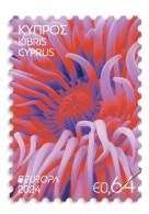 Cyprus.2024.Europa CEPT.Underwater Fauna And Flora.2 V. ** . - Mundo Aquatico