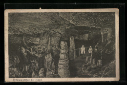 AK Erdmannshöhle, Besucher In Der Fürstengruft  - Other & Unclassified