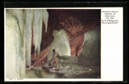 AK Obertraun, Dachstein-Rieseneishöhle, Im II. Eisabgrund, Die Orgelpfeifen  - Other & Unclassified