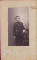 Romanian Schoolboy In Uniform Studio F Kratochvil București M754N - Anonymous Persons