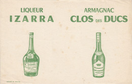 BUVARD & BLOTTER - Liqueur IZARRA - Armagnac CLOS Des DUCS - Autres & Non Classés