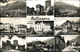 12427055 Bellinzona Panorama Castello Di Svitto Piazza Indipendenza Piazza Gover - Other & Unclassified