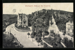 AK Stuttgart, Blick Auf Den Hasenberg, Strasse Am Hasenberg  - Stuttgart
