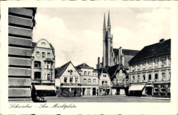 CPA Świebodzin Schwiebus Ostbrandenburg, Marktplatz, Kirchtürme, Zur Alten Laube, Ausschank - Neumark