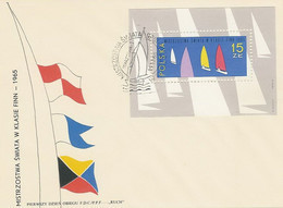 Poland FDC.block 34: Finn World Championship 1965 - FDC