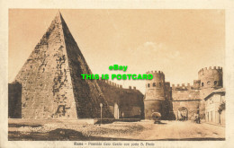 R594795 Roma. Piramide Caio Cestio Con Porta S. Paolo. E. V. R - Monde