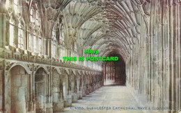 R595114 Gloucester Cathedral. Nave And Cloister. Photochrom. Celesque Series - Monde