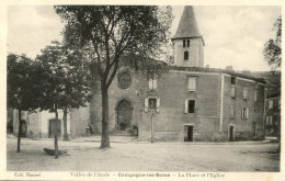 11 - Campagne Sur Aude - La Place De L'Eglise - Autres & Non Classés