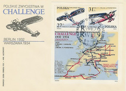 Poland FDC.block 73: Sport Challenge 1932 1934 - FDC