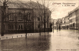 Judaika CPA Göttingen In Niedersachsen, Überschwemmung 1909, Untere Maschstraße, Synagoge - Other & Unclassified