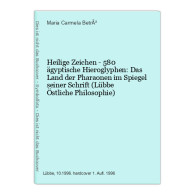 Heilige Zeichen - 580 ägyptische Hieroglyphen: Das Land Der Pharaonen Im Spiegel Seiner Schrift (Lübbe Östl - Andere & Zonder Classificatie