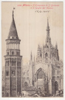 1156  Milano - Il Campanile Di S. Gottardo E Le Guglie Del Duomo - (Italia) - 1905 - Milano (Milan)