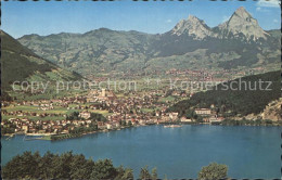 12375435 Brunnen Vierwaldstaettersee SZ Schwyz Und Die Mythen Alpenpanorama Brun - Autres & Non Classés