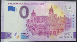 BILLETE 0 Euro Souvenir 0 € ESPAÑA: VEDL 2022-2 SALAMANCA CIUDAD DE CULTURA - Otros & Sin Clasificación