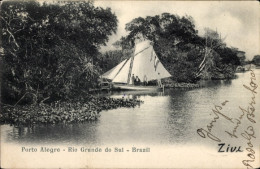 CPA Porto Alegre Brasilien, Rio Grande Do Sul, Segelboot - Sonstige