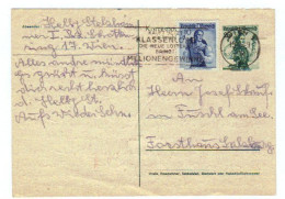 Österreich, 1949, Postkarte M. Eingedr.Frankatur 20gr/Trachten U. Zusatzfrank 10gr/Trachten (10959W) - Tarjetas