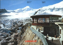 12367945 Saas-Fee Restaurant Laengfluh Mit Allalinhorn Und Feekopf Saas-Fee - Sonstige & Ohne Zuordnung