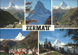 12366875 Zermatt VS Matterhorn Total Ortsansicht  - Sonstige & Ohne Zuordnung