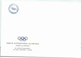 Enveloppe à Entête Du Musée Olympique De Lausanne - Comité International Olympique - CIO - Andere & Zonder Classificatie