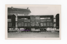 Photo Wagon SNCF Kw 132374 Couvert Sud Est France Train Gare Chemin Chemins Fer Compagnie PLM Paris Lyon Méditerranée - Trains