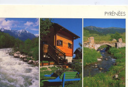 66004 02 02#0+14 - PYRENEES - MULTIVUES (TORRENT DE MONTAGNE - CHALET FLEURI EN CERDAGNE - VIEUX PONT DANS LE CAPCIR) - Altri & Non Classificati