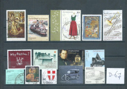 Österreich/Austria 14x Stamps (used/gebruikt/oblitere) D-67 - Oblitérés