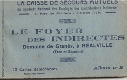 2 CARNETS   BOYARVILLE ET   REALVILLE  LE FOYER DES INDIRECTES ET  LA MAISON HEUREUSE - Autres & Non Classés