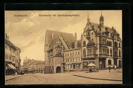 AK Nordhausen, Kornmarkt Mit Sparkassengebäude  - Nordhausen