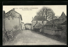 CPA Saint-Julien-le-Vendomois, Route De Saint-Éloi  - Otros & Sin Clasificación