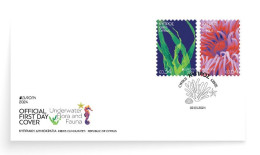 Cyprus.2024.Europa CEPT.Underwater Fauna And Flora.FDC . - Mundo Aquatico