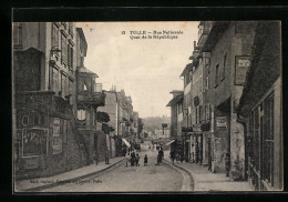 CPA Tulle, Rue Nationale, Quai De La République  - Tulle